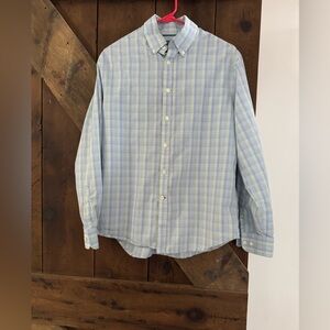 Jos. A. Bank 1905 Blue and White Checkered Shirt